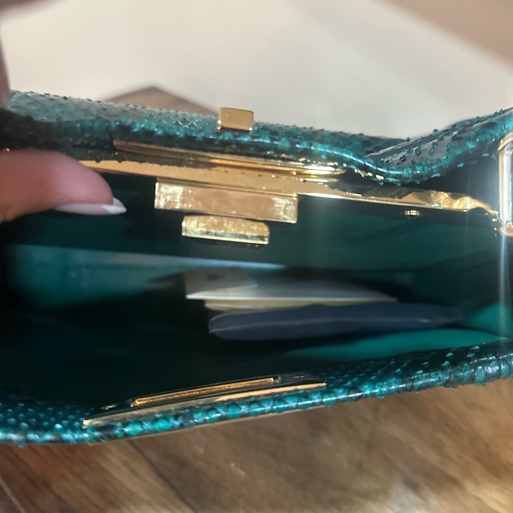 Fendi Medium Python Peekaboo Green Bag - image 6